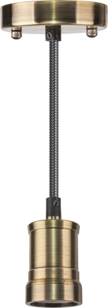 Светильник Navigator 61 521 NIL-SF01-007-E27 60Вт 1,5м. метал. черненая бронза
