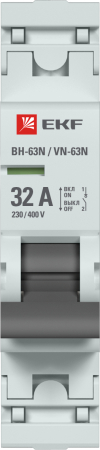 Выключатель нагрузки 1P 32А ВН-63N EKF PROxima