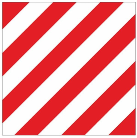 Знак "Негабаритное место" 300х300 мм, металл EKF