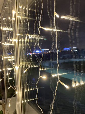 Гирлянды ENOB-2B  ЭРА Гирлянда LED Бахрома 2м*1м теплый свет, 24V,  IP44