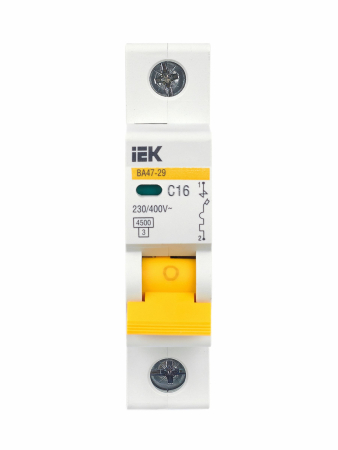 Авт. выкл. ВА47-29 1Р 16А 4,5кА х-ка С IEK