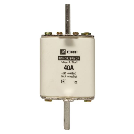 Плавкая вставка ППН-37 400/40А габарит 2 EKF PROxima