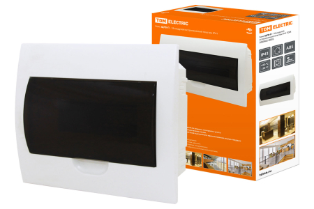 Бокс ЩРВ-П-18модулей встраиваемый пластик IP40 TDM