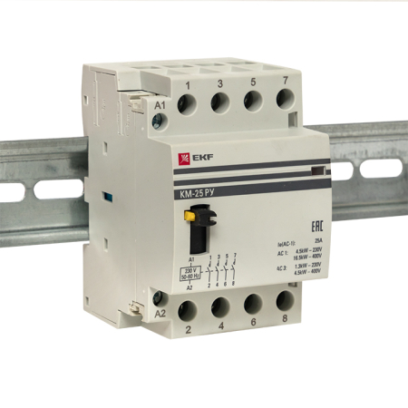 Контактор модульный КМ РУ 63А 4NO (3 мод.) EKF PROxima