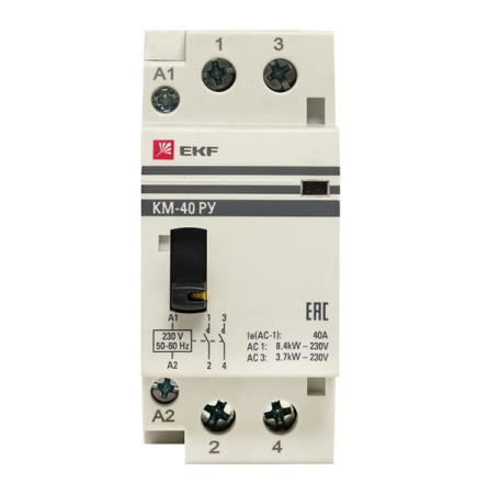 Контактор модульный КМ РУ 40А 2NO (2 мод.) EKF PROxima