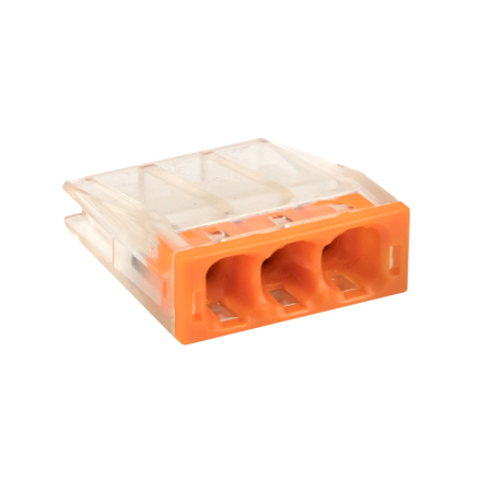 Строительно-монтажная клемма СМК 2273-243 (с пастой) 3 отверстия 0,5-2.5 мм2 блистер (5шт.) EKF PROxima