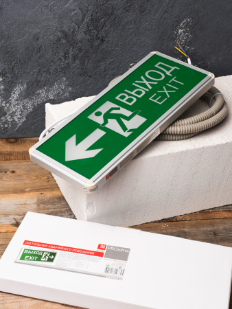 Светильник аварийно-эвакуационного освещения EXIT-201 двухсторонний LED EKF Basic