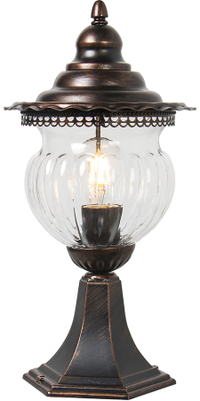 Светильник садово-парковый Feron PL594 на постамент 60W 230V E27, коричневый