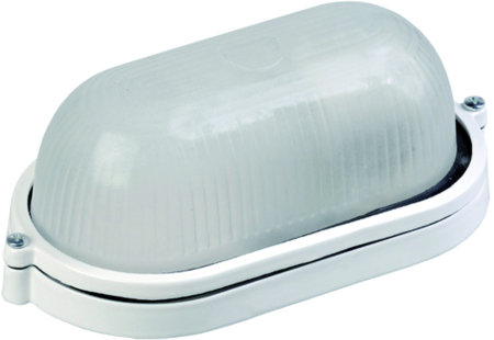 Светильник НПП1401 белый/овал 60Вт IP54 IEK