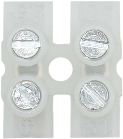 Клемник Полиамид 6.6, 2p,110°С,450V, 32A, 4мм.кв.
