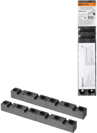 Изолятор шинный плоский ИШП 4П для шин 10 мм, длина 264 мм, межшинное расстояние 70 мм TDM