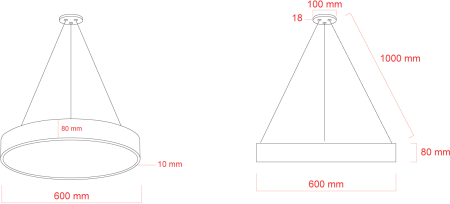 Светильник светодиодный Geometria ЭРА Ring SPO-131-B-40K-045 45Вт 4000К 4000Лм IP40 600*600*80 черный подвесной ЛТ
