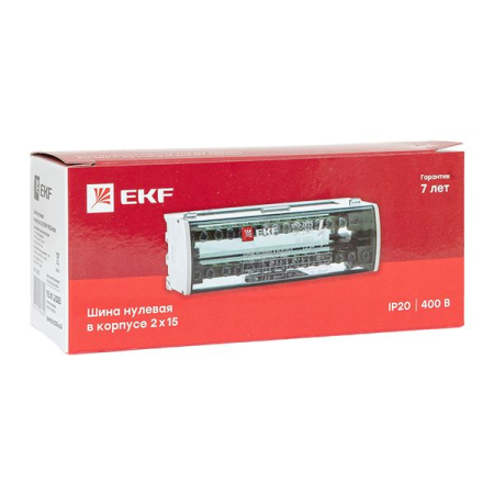 Шина нулевая в корпусе (2х15) EKF PROxima