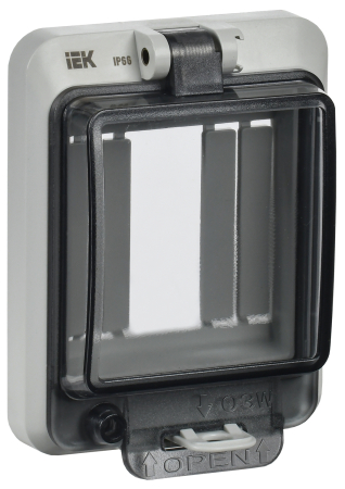 Крышка защитная для выреза в шкафу 3 модуля IP66 IEK