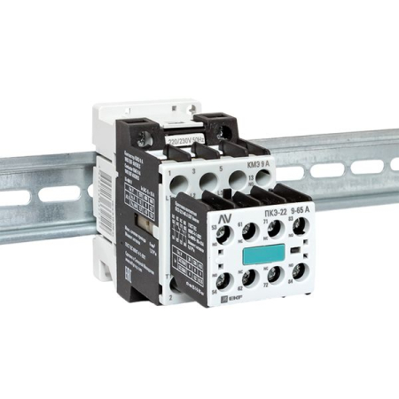 Комплект КМЭ 9А 1NO 230В АС с дополнительными контактами 2НО+2НЗ EKF AVERES
