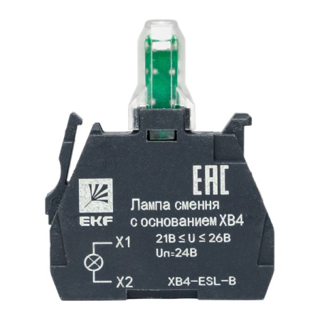 Лампа сменная c основанием XB4 синяя 24В EKF PROxima
