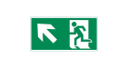 пиктограмма "ФИГУРА / СТРЕЛКА ВЛЕВО ВВЕРХ" 300х150мм для аварийно-эвакуационного светильника IP65 Vi пиктограмма "ФИГУРА / СТРЕЛКА ВЛЕВО ВВЕРХ" 300х150мм для аварийно-эвакуационного светильника IP65 Vi