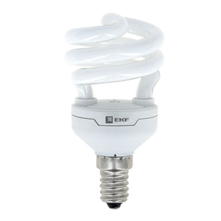 Лампа энергосберегающая HS8-полуспираль 15W 4000K E14 8000h EKF