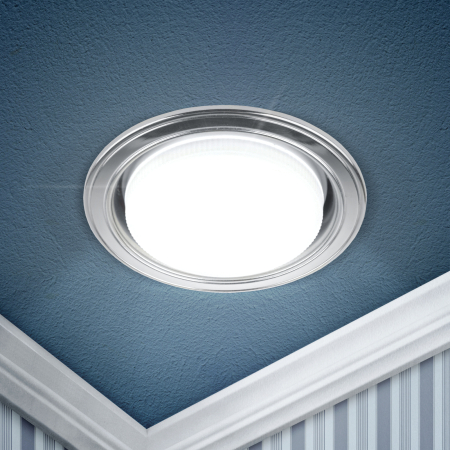 Светильник KL35 SL/CH  ЭРА под лампу Gx53,220V, 13W,серебро/хром