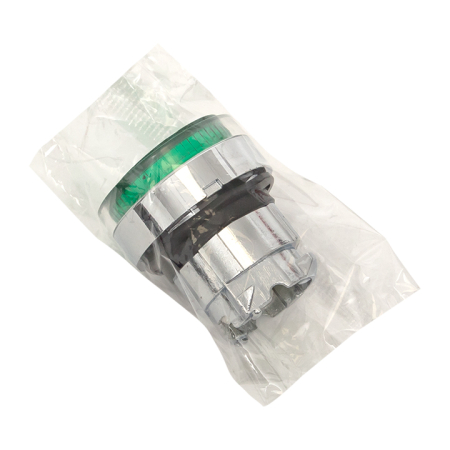 Исполнительный механизм кнопки XB4 зеленый плоский возвратный без фиксации, с подсветкой EKF PROxima