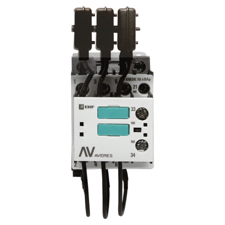 Контактор для конденсатора КМЭК 10 кВАр 230В 1NО+1NC EKF AVERES
