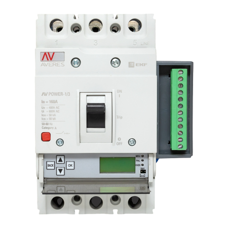 Автоматический выключатель AV POWER-1/3 160А 50kA ETU6.2