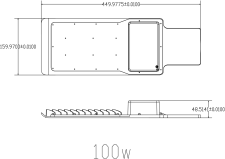 SPP-503-0-50K-100  SPP-503-0-50K-100 ЭРА Светодиод. св-к консоль. IP65 100Вт 9500лм 5000К (КСС "Д") DOB