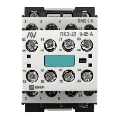Комплект КМЭ 9А 1NO 230В АС с дополнительными контактами 2НО+2НЗ EKF AVERES