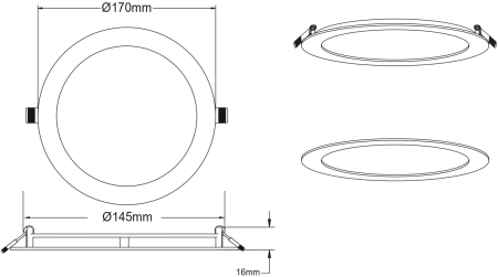 LED 1-12-4K/LM Светильник ЭРА LED 1-12-4K/LM Светильник ЭРА светодиодный круглый LED 12W 220V 4000K