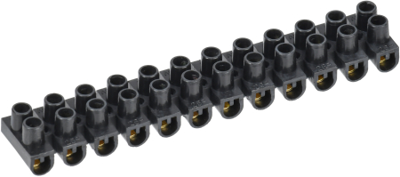 Зажим винтовой ЗВИ-3 н/г 1,0-2,5 мм2 12пар черные IEK