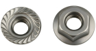 Гайка с насечкой, препятствующей откручиванию М8 Гайка с насечкой, препятствующей откручиванию М8