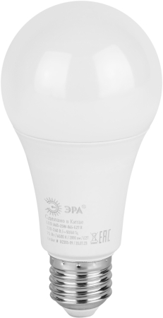 LED A65-25W-865-E27 R ЭРА (диод, груша, 25Вт, холодный, E27) (10/100/1200)