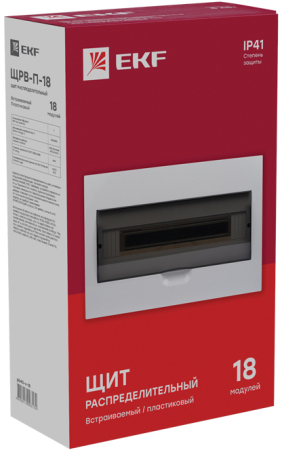 Щит распред. встраиваемый ЩРВ-П-18 IP41 EKF PROxima