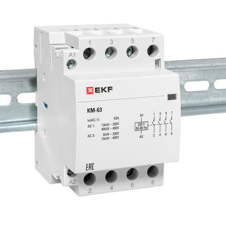 Контактор модульный КМ 63А 4NО (3 мод.) EKF PROxima