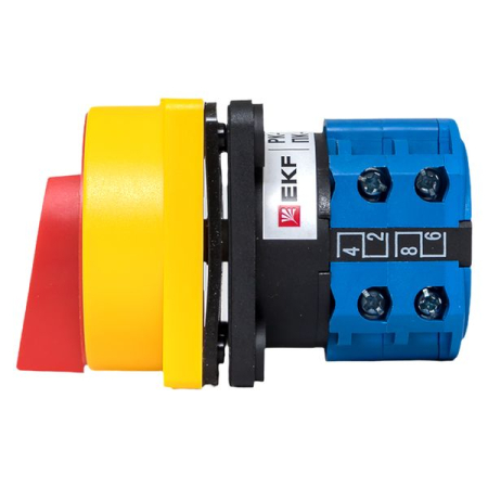 Переключатель кулачковый ПК-1-22 10А 2P "1-0-2" с блокировкой IP65 EKF PROxima