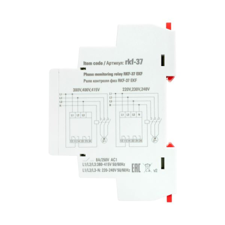 Реле контроля фаз RKF-37 EKF PROxima
