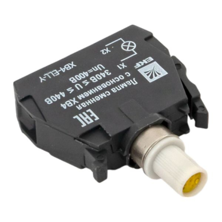 Лампа сменная c основанием XB4 желтая 400В EKF PROxima