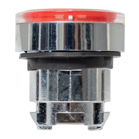 Исполнительный механизм кнопки XB4 красный плоский возвратный без фиксации, с подсветкой IP65 EKF