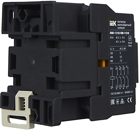 Контактор КМИ-11210 12А 230В/АС3 1НО IEK