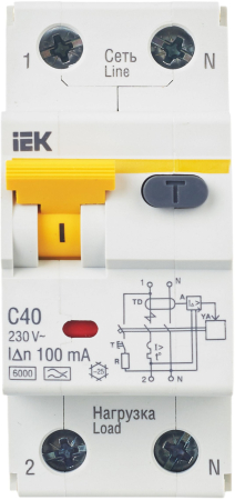 АВДТ 32 C40 100мА - Автоматический Выключатель Дифф. тока IEK