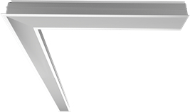 Светильник Universal-Line встр. L-поворот 650*650*69мм 38Вт 4000К IP40 правый/левый