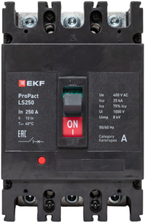 Автоматический выключатель LS250 25кА 3P 250А ProPact EKF