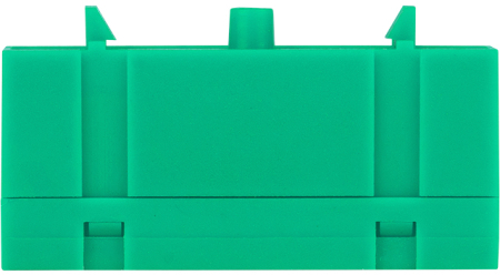 Шина "0" PE (6х9мм) 8 отверстий латунь зеленый изолированный корпус на DIN-рейку EKF PROxima