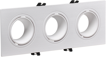 Светильник 4103 встраиваемый 3хMR16 квадрат пласт. белый IEK