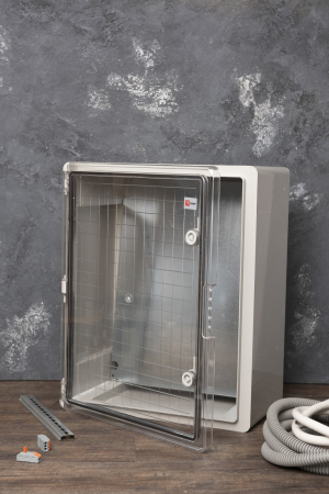 Щит пластиковый с монтажной платой прозр. дверь 500х400х240 мм IP65 EKF PROxima