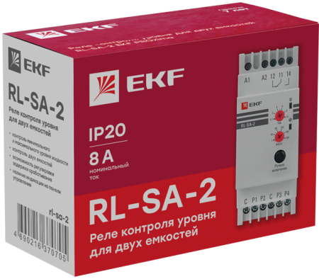 Реле контроля уровня для двух емкостей RL-SA-2 EKF PROxima