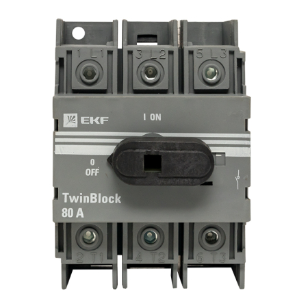 Рубильник    80A 3P c рукояткой управления для прямой установки TwinBlock EKF PROxima