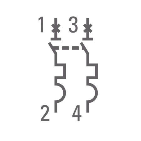 Автоматический выключатель 2P  1А (C) 4,5kA ВА 47-63 EKF PROxima