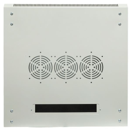 Шкаф настенный 19" TERACOM PRO 15U 600х600 мм дверь стеклянная с замком-ручкой серый