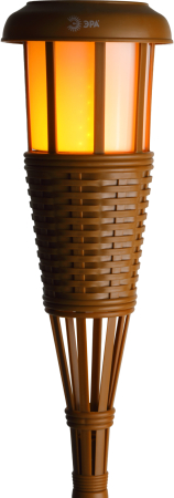 ERASF22-35  Светильник уличный ЭРА ERASF22-35 на солнечной батарее садовый Факел бамбук